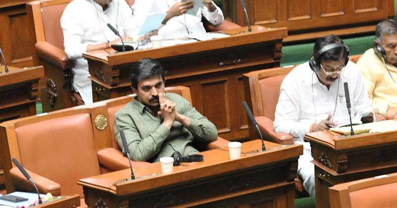 Priya Krishna during a session of Karnataka Legislative Assembly