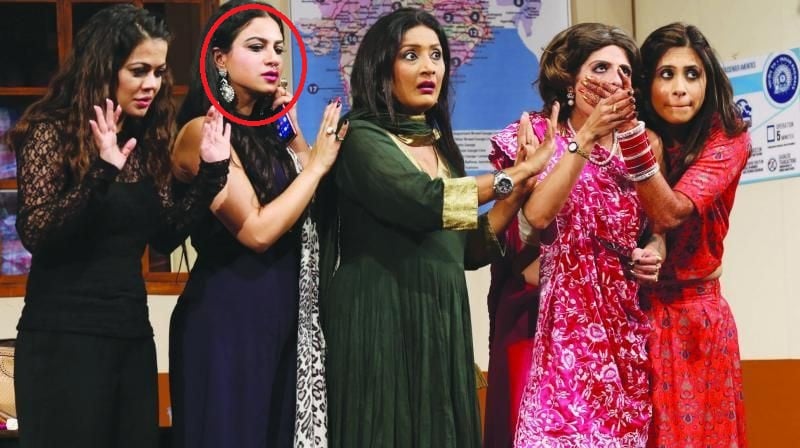 Priya Malik in a still from the play Selfie (2017)