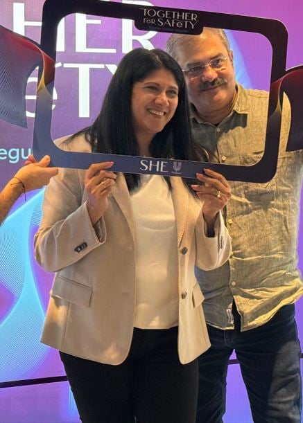 Priya Nair during the launch of a HUL product