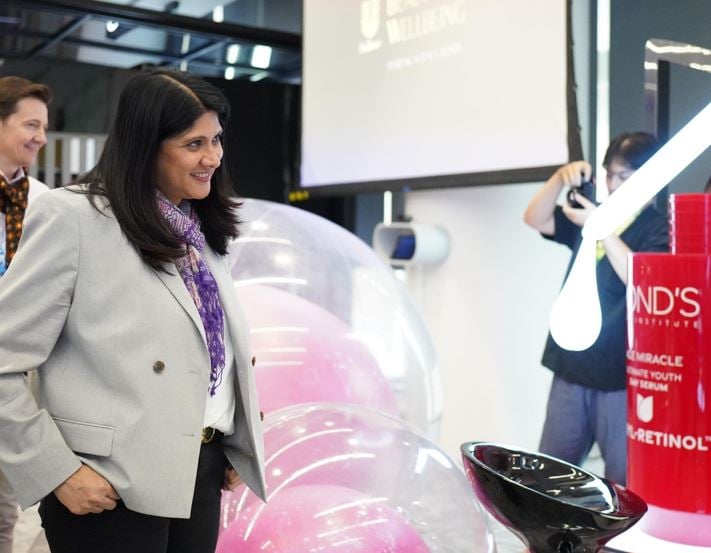 Priya Nair supervising her team at HUL