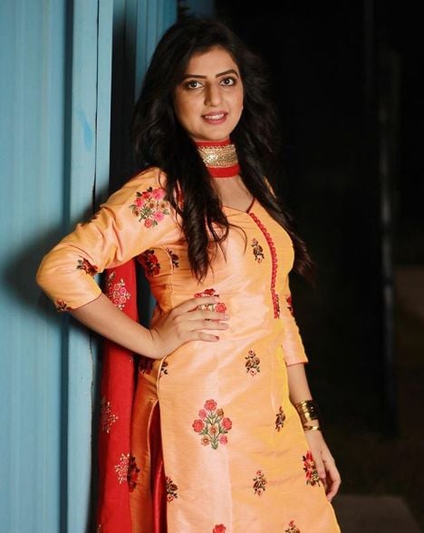Priya wearing Punjabi suit