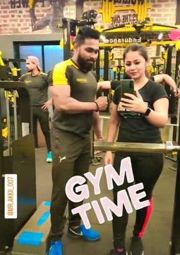 Priyanka Halder at a gym