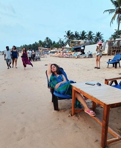 Priyanka Halder during her vacation