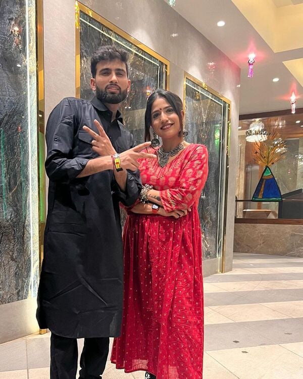 Priyanka Meher with rapper MC Square