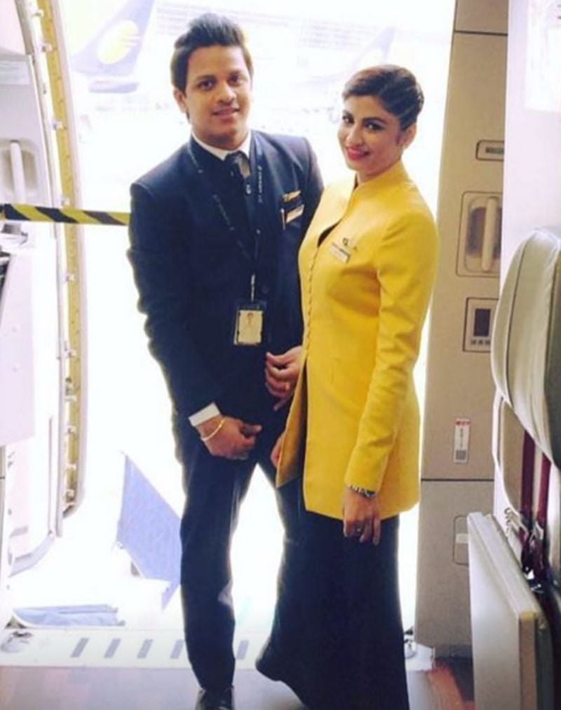 Priyanka Tyagi while working at Jet Airways