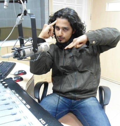 Pruthvi Ambaar during his stint as a radio jockey