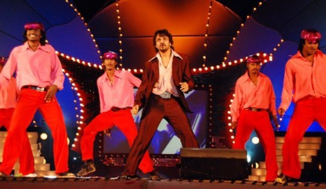 Pruthvi Ambaar while performing during the dance show 