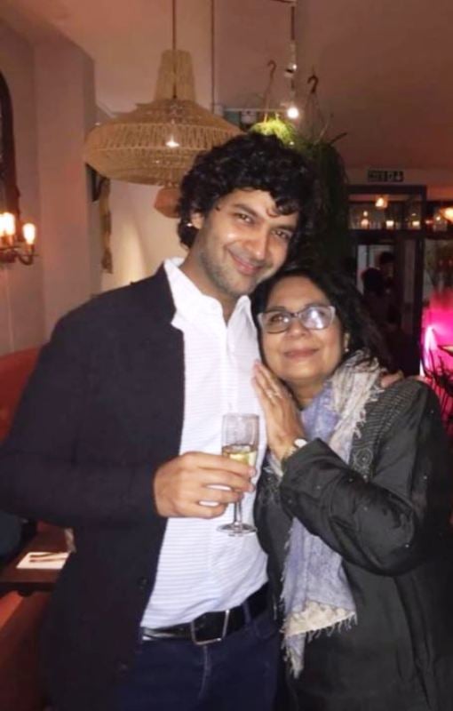 Purab Kohli while having wine