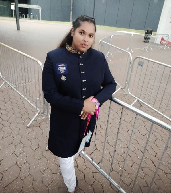 Purnima Pandey during the inaugural ceremony of Birmingham Commonwealth Games 2022