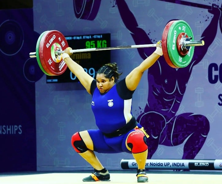 Purnima Pandey in the 2021 Commonwealth Senior Championships