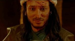 Puskar Karki in a still from the Nepali film Prem Geet 3