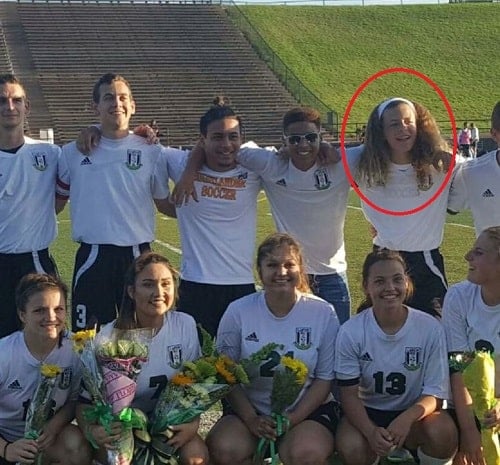 Quinn Martin with his soccer team