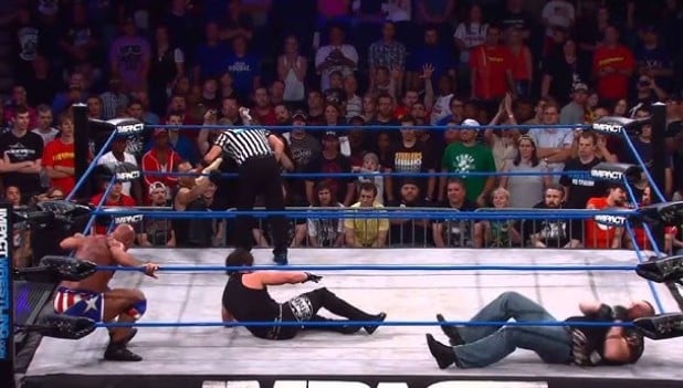 Quinton Jackson on Impact Wrestling while rescuing Kurt Angle