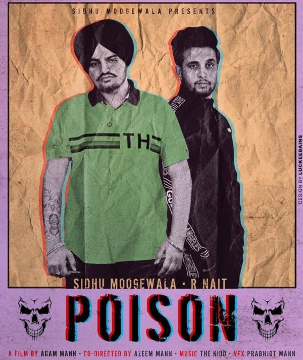 R Nait with Sidhu Moosewala on poster of Poison