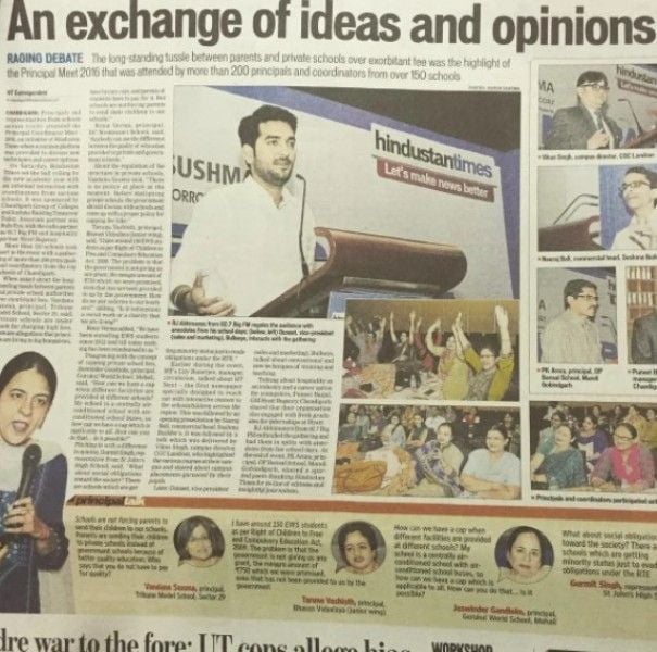 RJ Aabhimanyu featured in a newspaper