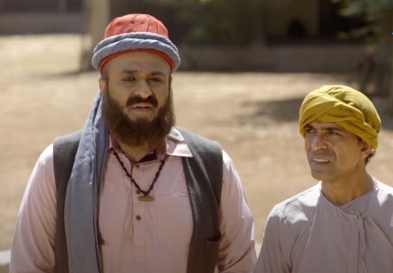 Raaj Gopal Iyer (left) in a still from the TV serial titled ‘Mere Sai – Shraddha Aur Saburi’ (2017)