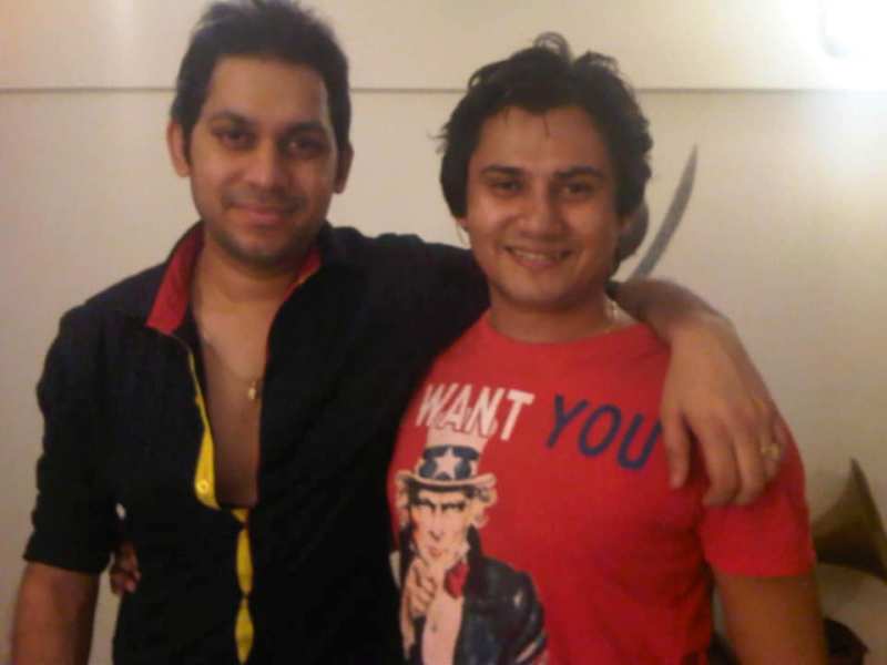 Raaj Shaandilyaa (left) when he was studying in Bhopal