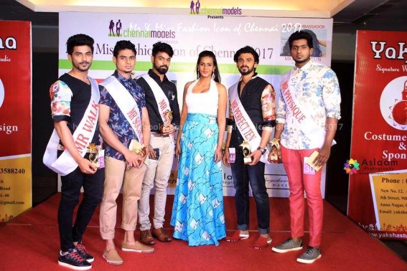 Raanav VC (right) with other participants during the competition