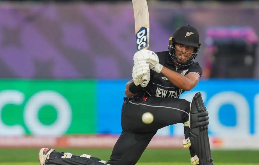 Rachin Ravindra during a cricket match