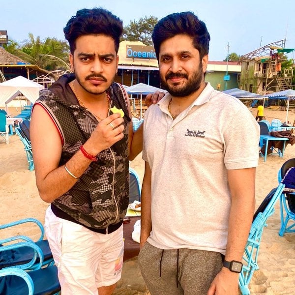Rachit Rojha with Aashish Bhardwaj (right)