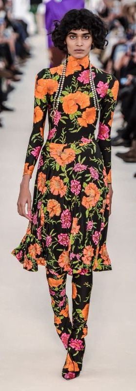 Radhika Nair walking ramp for Balenciaga SpringSummer 2017