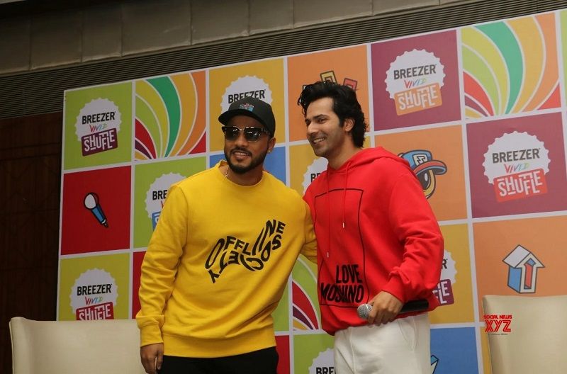 Raftaar with Varun Dhawan on Breezer Vivid Shuffle