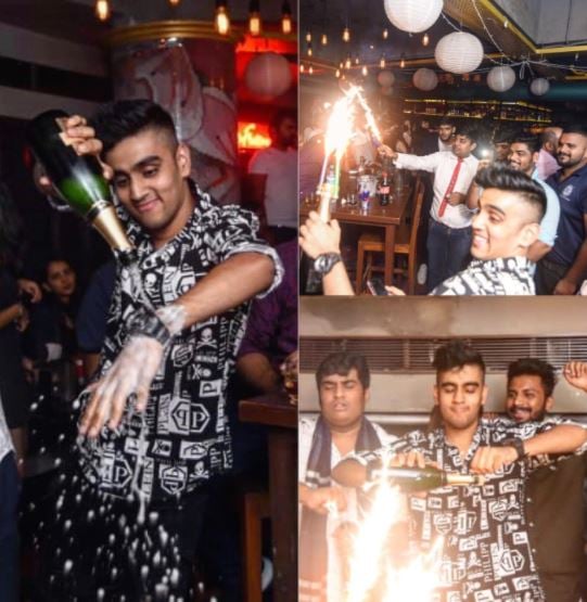 Raghav Sharma during a party