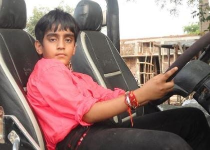 Raghav Sharma in childhood