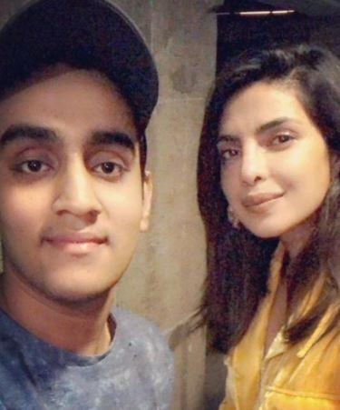 Raghav Sharma with Priyanka Chopra