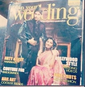 Ragini Chandran on the cover of Plan your Wedding Magazine