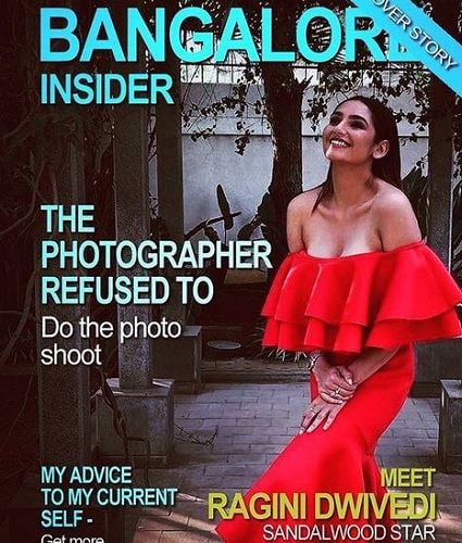 Ragini Dwivedi on a Magazine Cover