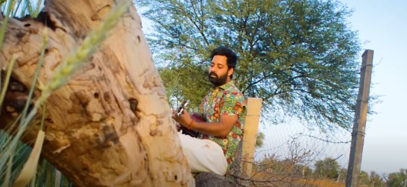 Rahgir in a still from the music video of his Hindi song titled