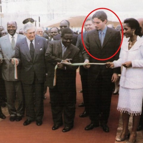Rahim Al-Hussaini at the inauguration of the Azimo thermal power plant outside the capital Abidjan