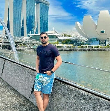 Rahul Chaudhari while enjoying a trip