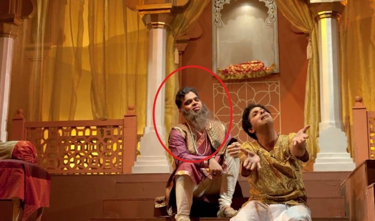 Rahul Deshpande in a still from the musical play 