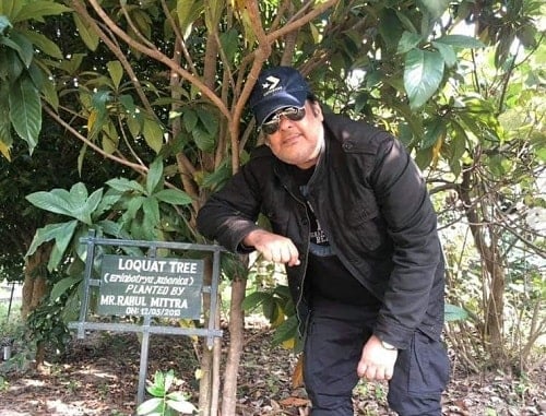 Rahul Mittra during his vacation