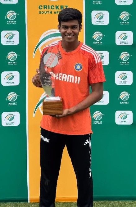 Raj Limbani when he played for India Under-19