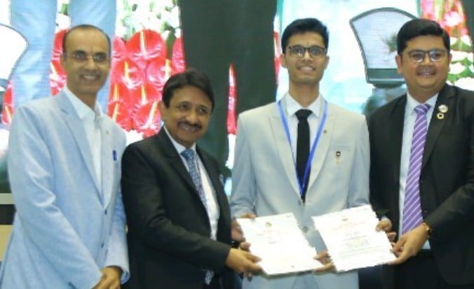 Rajan Kabra after clearing the CA Intermediate and Foundation exams with an AIR 1 in July 2025