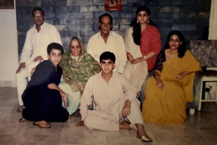 Rajan Shahi with his siblings, parents, and maternal grandparents