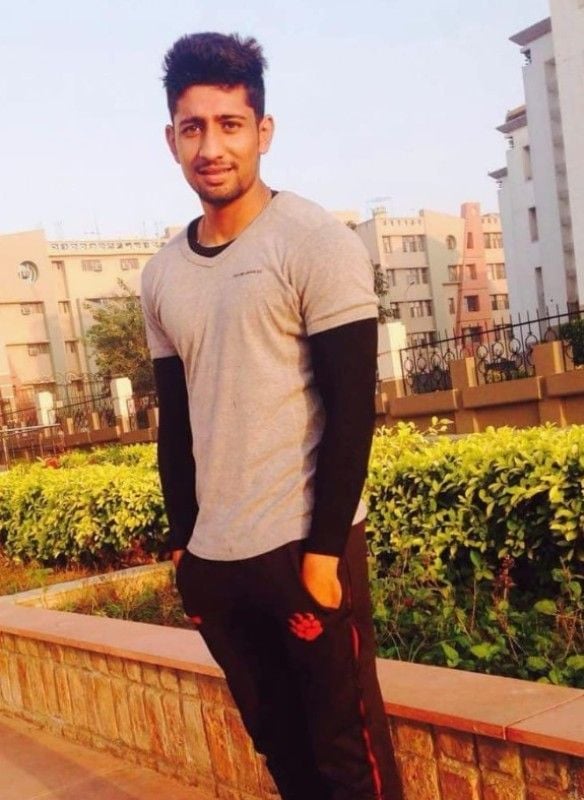 Rajat Dalal during the first year of his college