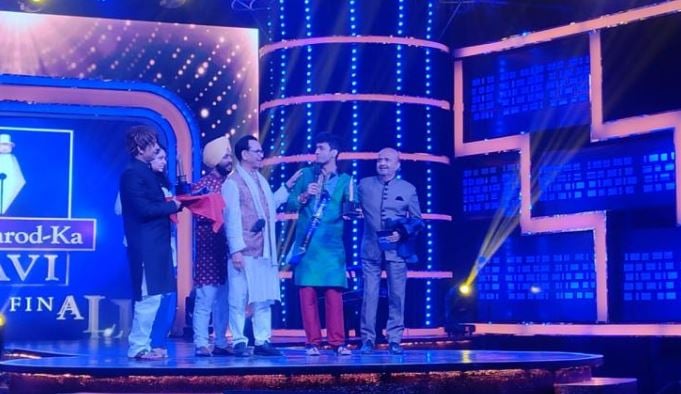 Rajat Sood during the finale of Sau Karod Ka Kavi