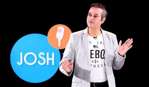 Rajesh Jais in the talk show Josh Talks