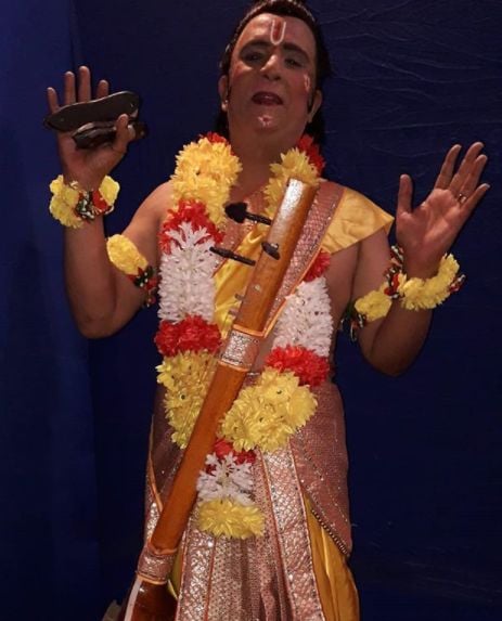 Rajesh Puri dressed as Narad