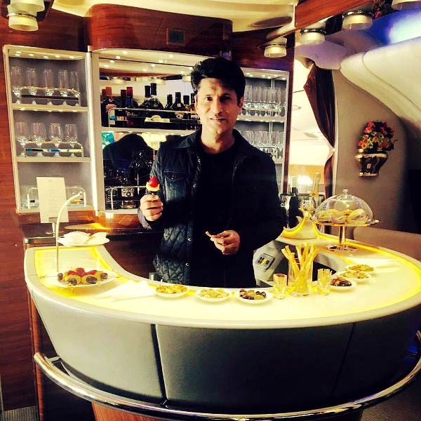 Rajiv Makhni in his restaurant