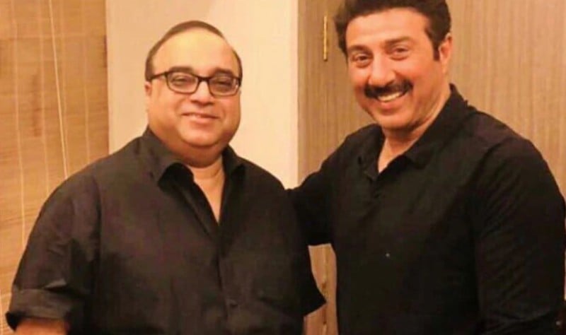 Rajkumar Santoshi with Sunny Deol