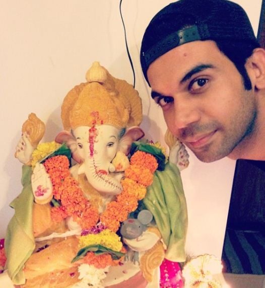 Rajkummar Rao With Lord Ganesha