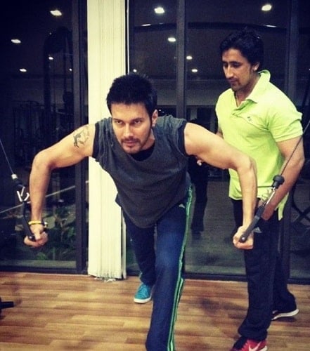 Rajneesh Duggal at a gym