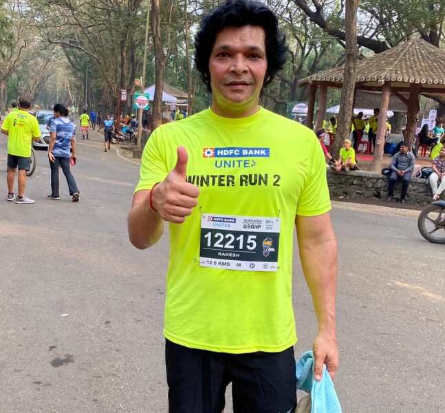 Rakesh Chaurasia at a marathon event
