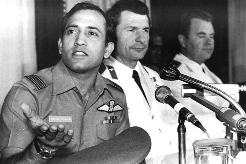 Rakesh Sharma Addressing A Press Meet