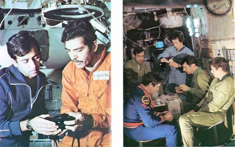 Rakesh Sharma During His Training